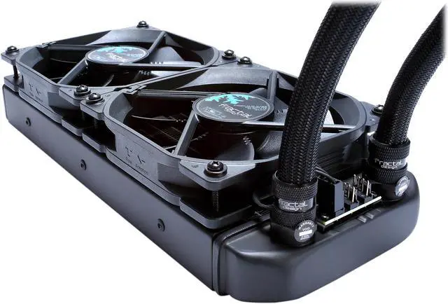 Alt view image 8 of 15 - Fractal Design Celsius S24 Blackout 240mm Silent High Performance Slim Expandable All-In-One CPU Liquid / Water Cooler, LGA 1700 Ready / AM5 Compatible