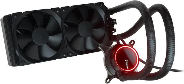 Alt view image 3 of 14 - Fractal Design Celsius+ S24 Dynamic X2 PWM Black 240mm Silent Performance Slim Radiator AIO CPU Liquid/Water Cooler, LGA 1700 Ready / AM5 Compatible