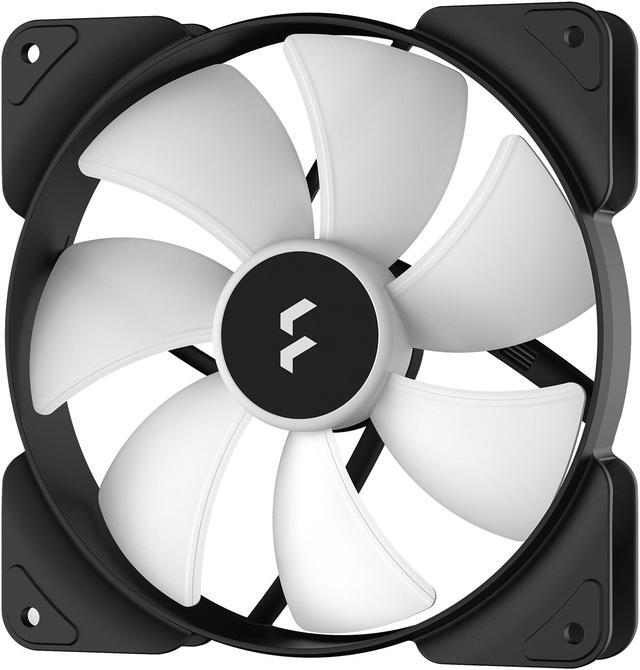 Alt view image 3 of 6 - Fractal Design Aspect 14 RGB 140 mm PWM Wide 500-1700 RPM Range Black Frame 3-pack Computer Case Fan
