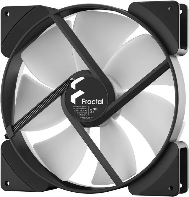 Alt view image 5 of 10 - Fractal Design Prisma AL-18 PWM 180 mm Addressable RGB LED LLS Bearing Computer Case Fan (2-pack)