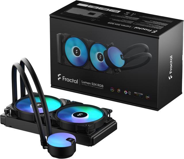 Fractal Design Lumen S24 v2 RGB Aspect 12 RGB x2 AIO CPU Liquid/Water Cooler