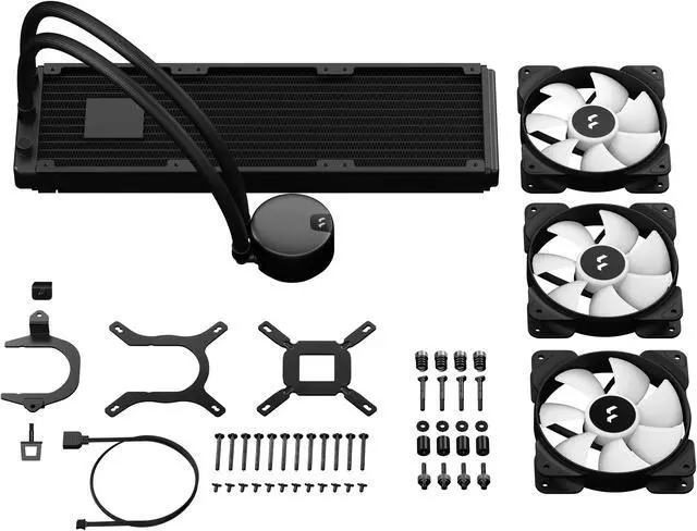 Alt view image 7 of 7 - Fractal Design Lumen S36 v2 RGB Aspect 12 RGB x3 AIO CPU Liquid/Water Cooler, Intel LGA 1851/1700/1200 & AMD AM5/AM4/AM3+/AM3 Compatible