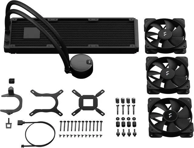 Alt view image 7 of 7 - Fractal Design Lumen S36 v2 Aspect 12 PWM x3 AIO CPU Liquid/Water Cooler