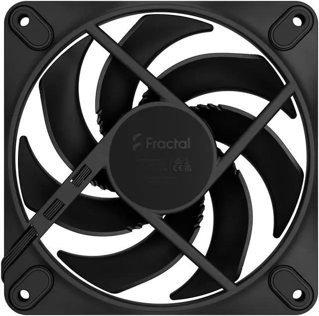 Alt view image 4 of 6 - Fractal Design Momentum 12 PWM Black 120 mm FDB (Fluid Dynamic Bearing) PC Case Fan