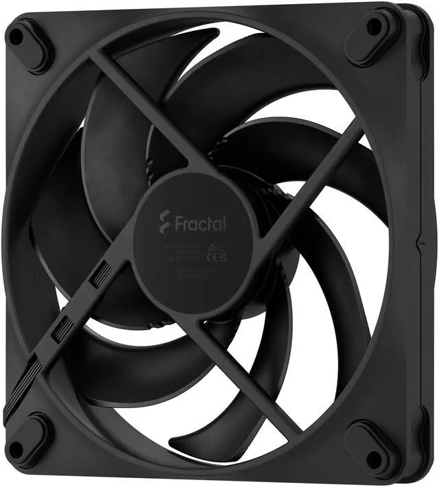 Alt view image 2 of 6 - Fractal Design Momentum 14 PWM Black 140 mm FDB (Fluid Dynamic Bearing) PC Case Fan
