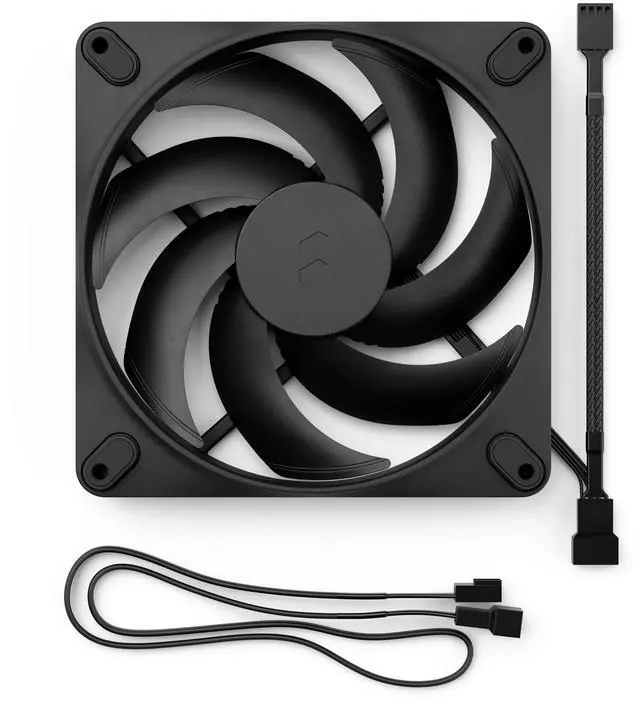 Alt view image 6 of 6 - Fractal Design Momentum 14 PWM Black 140 mm FDB (Fluid Dynamic Bearing) PC Case Fan