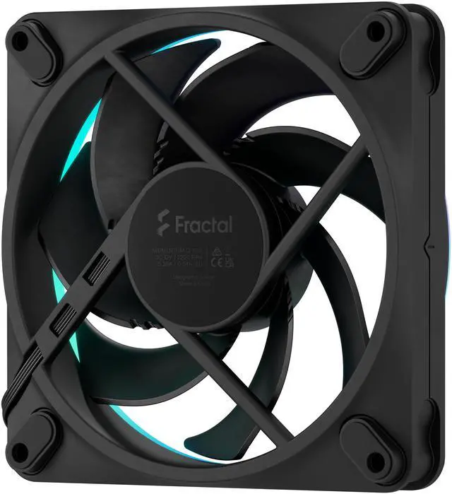 Alt view image 2 of 6 - Fractal Design Momentum 12 RGB PWM Black 120 mm ARGB LED FDB (Fluid Dynamic Bearing) PC Case Fan