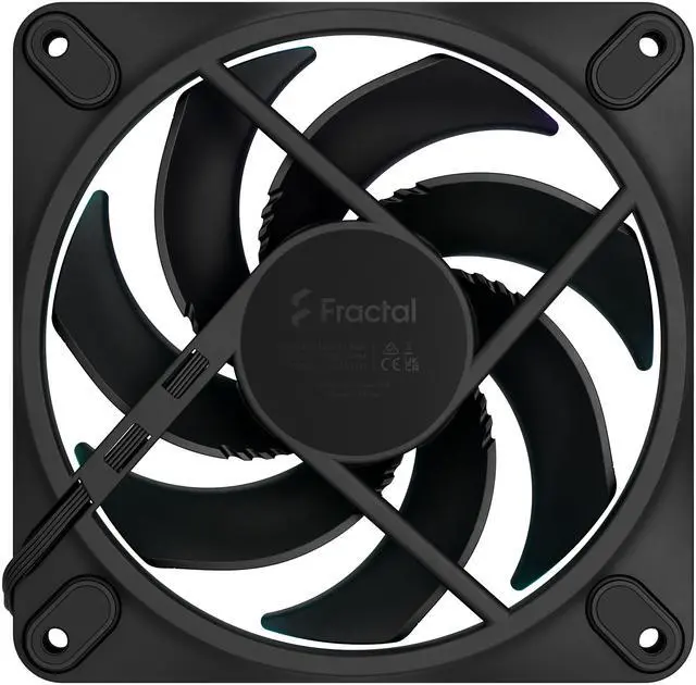 Alt view image 4 of 6 - Fractal Design Momentum 12 RGB PWM Black 120 mm ARGB LED FDB (Fluid Dynamic Bearing) PC Case Fan