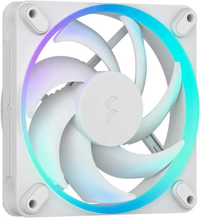 Alt view image 3 of 6 - Fractal Design Momentum 12 RGB PWM White 120 mm ARGB LED FDB (Fluid Dynamic Bearing) PC Case Fan