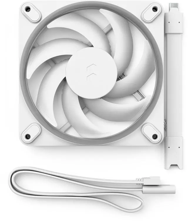 Alt view image 6 of 6 - Fractal Design Momentum 12 RGB PWM White 120 mm ARGB LED FDB (Fluid Dynamic Bearing) PC Case Fan