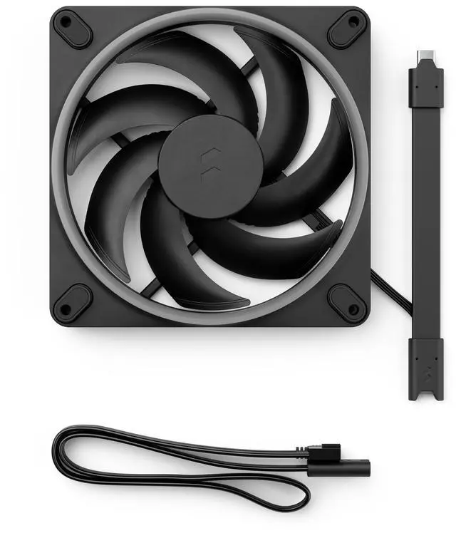 Alt view image 6 of 6 - Fractal Design Momentum 14 RGB PWM Black 140 mm ARGB LED FDB (Fluid Dynamic Bearing) PC Case Fan