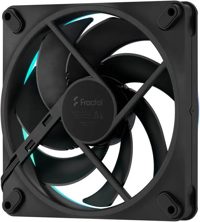 Alt view image 3 of 7 - Fractal Design Momentum 14 RGB PWM Black 140 mm ARGB LED FDB (Fluid Dynamic Bearing) PC Case Fan (3-pack)