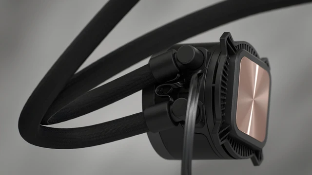 Alt view image 10 of 15 - Fractal Design Radius 360 RGB Black 360mm AIO CPU Liquid Cooler (ARGB Gen 2, Adjust Pro, Dynamic 3 RGB Fans, Copper Cold Plate, Intel LGA 1700/AM5/AM4)