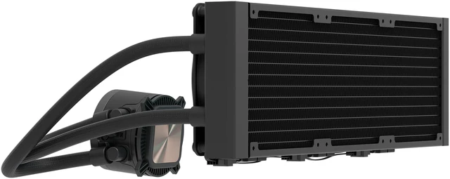 Alt view image 3 of 15 - Fractal Design Radius 360 RGB Black 360mm AIO CPU Liquid Cooler (ARGB Gen 2, Adjust Pro, Dynamic 3 RGB Fans, Copper Cold Plate, Intel LGA 1700/AM5/AM4)
