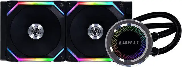 Alt view image 2 of 4 - LIAN LI GA-240SLB-LGA 240mm Water Cooler - Black