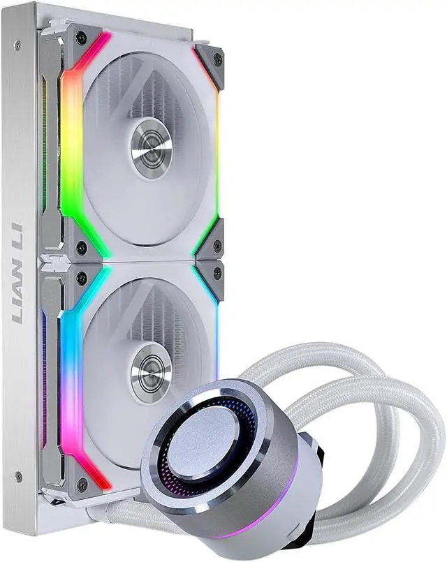 Alt view image 2 of 4 - LIAN LI GA-240SLA-LGA 240mm Water Cooler - White (with LGA 1700 Bracket)