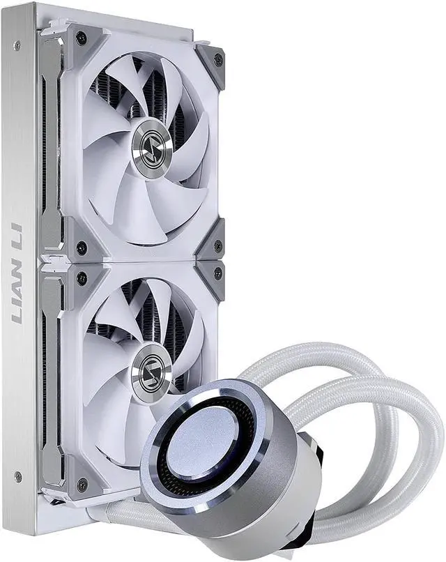 Alt view image 3 of 4 - LIAN LI GA-240SLA-LGA 240mm Water Cooler - White (with LGA 1700 Bracket)