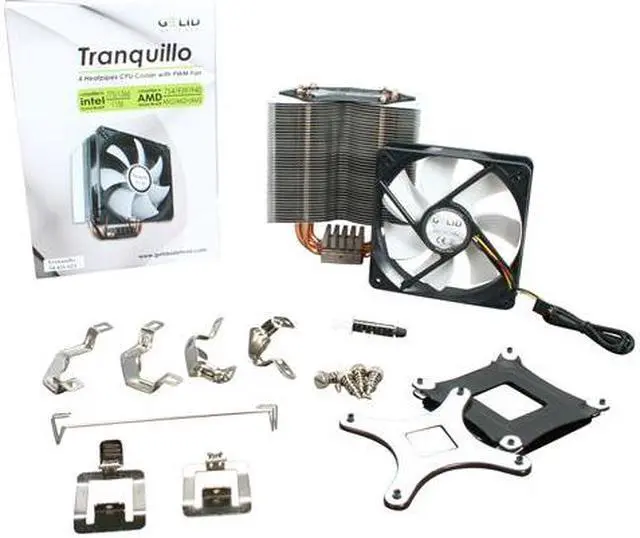 Alt view image 9 of 9 - GELID Solutions Tranquillo CC-TranQ-01-A 120mm Hydro Dynamic CPU Cooler