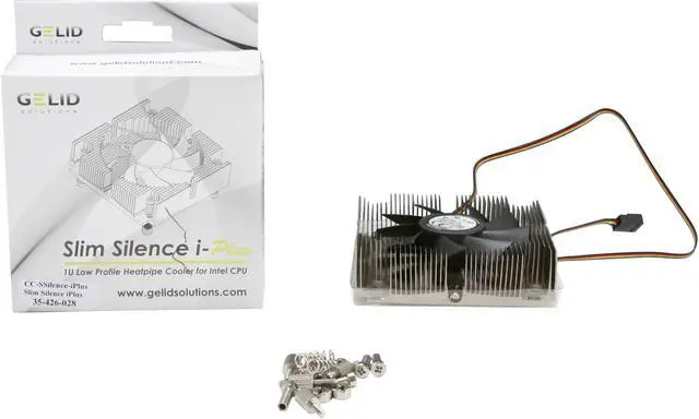 Alt view image 6 of 6 - GELID Solutions Slim Silence i-Plus (CC-SSilence-iplus) 75mm Ball Bearing CPU Cooler