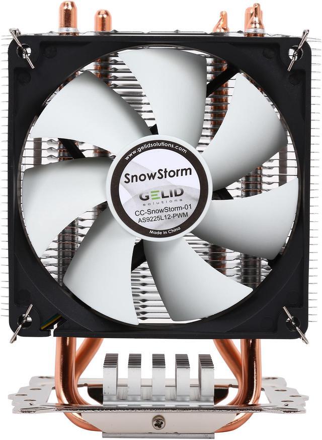 Alt view image 3 of 8 - GELID Solutions CC-SnowStorm-01 92mm Hydro SnowStorm Triple Powered Heatpipes CPU Cooler