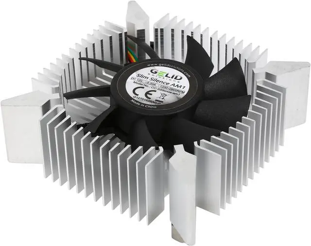 Main image of GELID Solutions CC-Ssilence-AM1 Ball 1U Low Profile Cooler for AMD AM1 CPU Slim Silent Cooler 20/34cfm, 0.20A, 12V, 1200-2600RPM