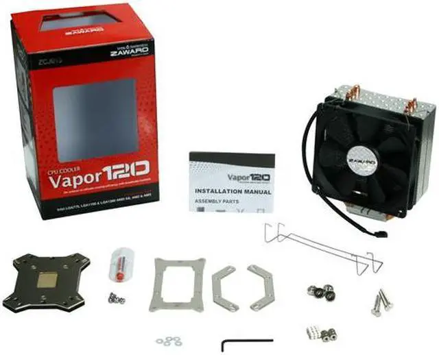 Alt view image 7 of 7 - Zaward ZCJ013 120mm Long life Duro CPU Cooler