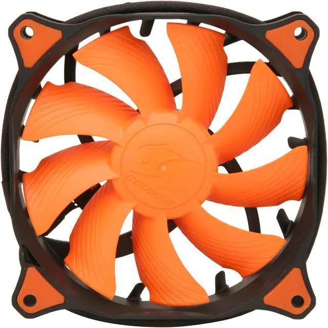 Alt view image 2 of 5 - COUGAR Vortex PWM 120mm (CF-V12HP) Cooling Fan with Hydro-Dynamic Bearing and Pulse Width Modulation (Orange Version)