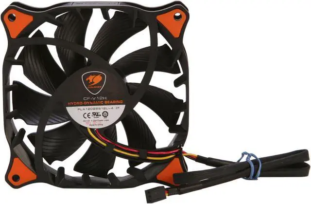 Alt view image 4 of 5 - COUGAR CF-V12HB Vortex Hydro-Dynamic-Bearing (Fluid) 300,000 Hours 12CM Silent Cooling Fan (Black)