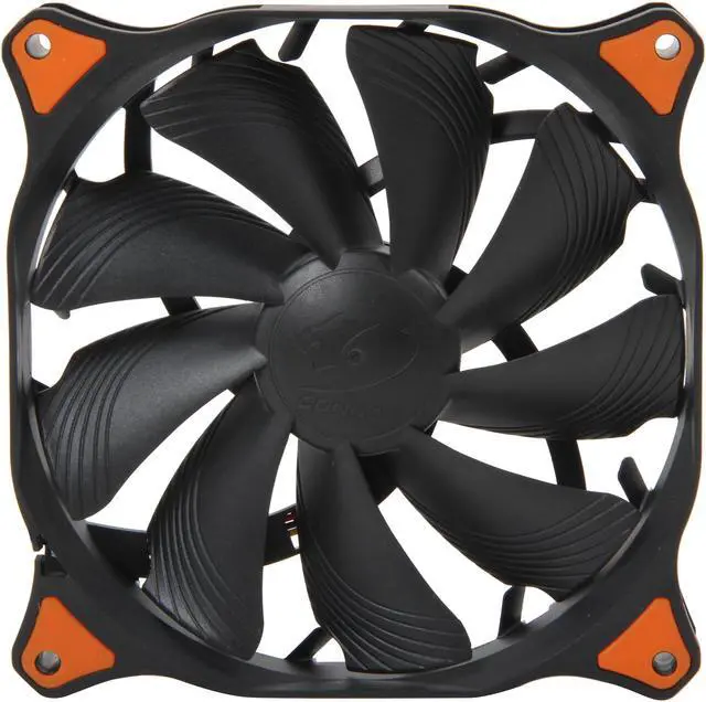Alt view image 2 of 6 - COUGAR CF-V14HB Vortex Hydro-Dynamic-Bearing (Fluid) 300,000 Hours 14CM Silent Cooling Fan (Black)
