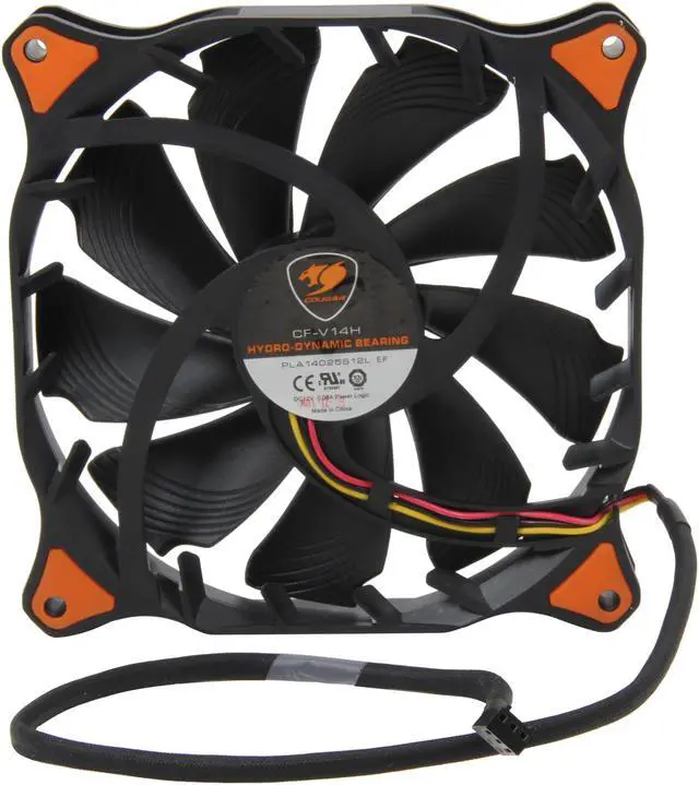 Alt view image 4 of 6 - COUGAR CF-V14HB Vortex Hydro-Dynamic-Bearing (Fluid) 300,000 Hours 14CM Silent Cooling Fan (Black)