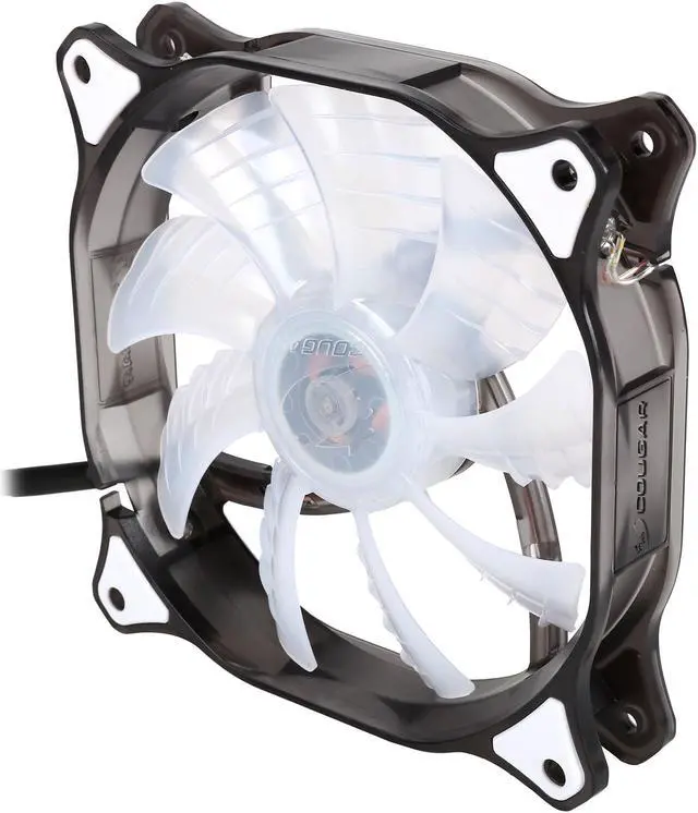 Alt view image 2 of 5 - Cougar CFD12HBW White LED Case Fan