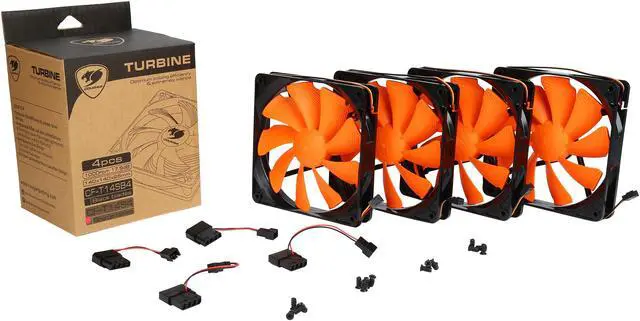 Alt view image 5 of 5 - Cougar TURBINE CFT14S4 140mm Case Fan