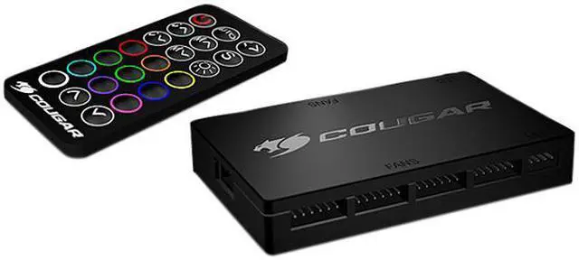Alt view image 10 of 12 - Cougar Hydraulic Vortex RGB HPB 120 mm Cooling Kit with Tri-Directional Lighting and Remote Control (3 pack)