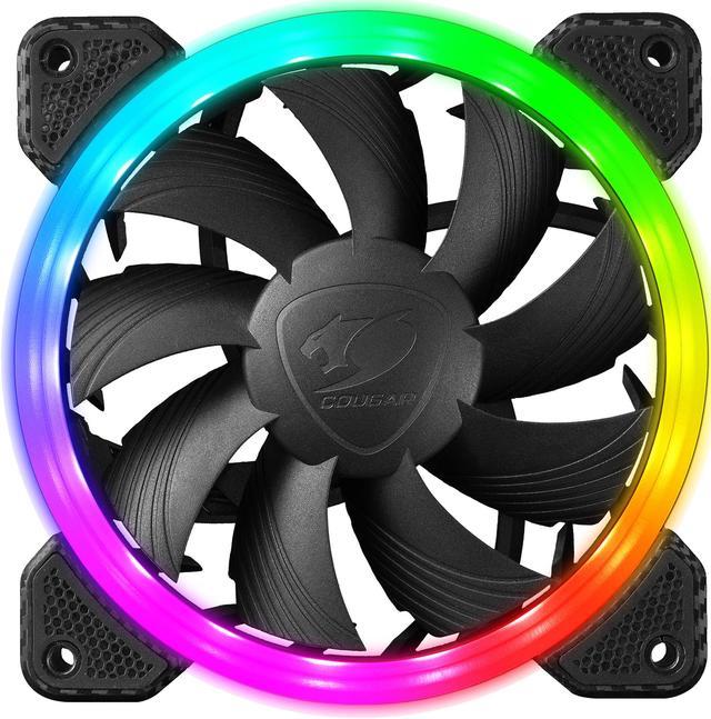 Perforering Ræv Forvirre Cougar Hydraulic Vortex RGB HPB 120 mm Cooling Fan with 5V RGB connection  to compatible motherboards. CF-V12HB-RGB Case Fans - Newegg.com