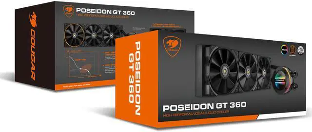 Alt view image 7 of 7 - COUGAR Poseidon GT 360 High Performance AIO Liquid Cooler (3MAQS360.0001)