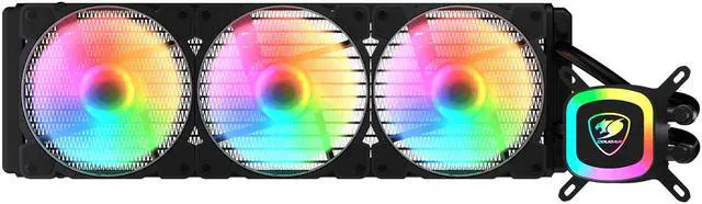 Alt view image 2 of 5 - COUGAR Poseidon LT ARGB AIO 360 Liquid Cooling