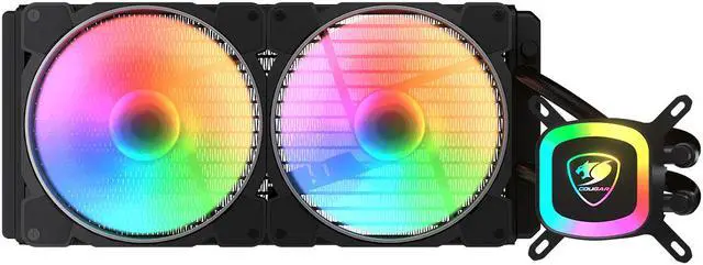 Alt view image 2 of 5 - COUGAR Poseidon LT ARGB AIO 280 Liquid Cooling