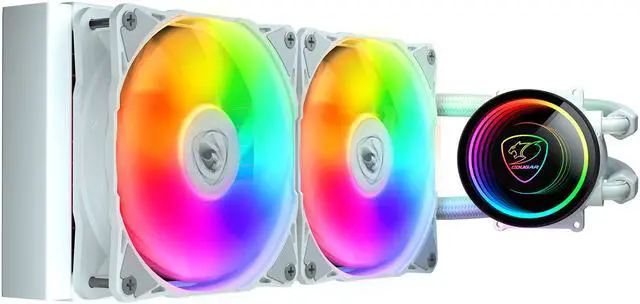 Main image of COUGAR Poseidon Elite ARGB White 240 AIO Liquid Cooler