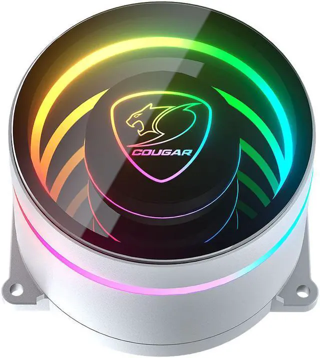 Alt view image 3 of 5 - COUGAR Poseidon Elite ARGB White 240 AIO Liquid Cooler