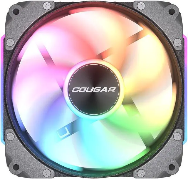 Alt view image 2 of 9 - COUGAR Apolar 120 ARGB Modular PC Case Cooling Fan (3-Fan Pack), 4 Pin PWM / 3 Pin ARGB, Lighting Hydro Dynamic Bearings, 120x120x28 mm, Black