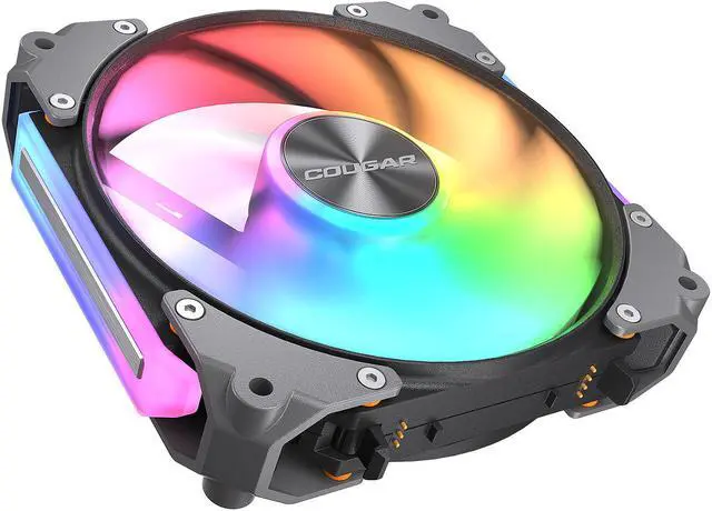 Alt view image 3 of 9 - COUGAR Apolar 120 ARGB Modular PC Case Cooling Fan (3-Fan Pack), 4 Pin PWM / 3 Pin ARGB, Lighting Hydro Dynamic Bearings, 120x120x28 mm, Black