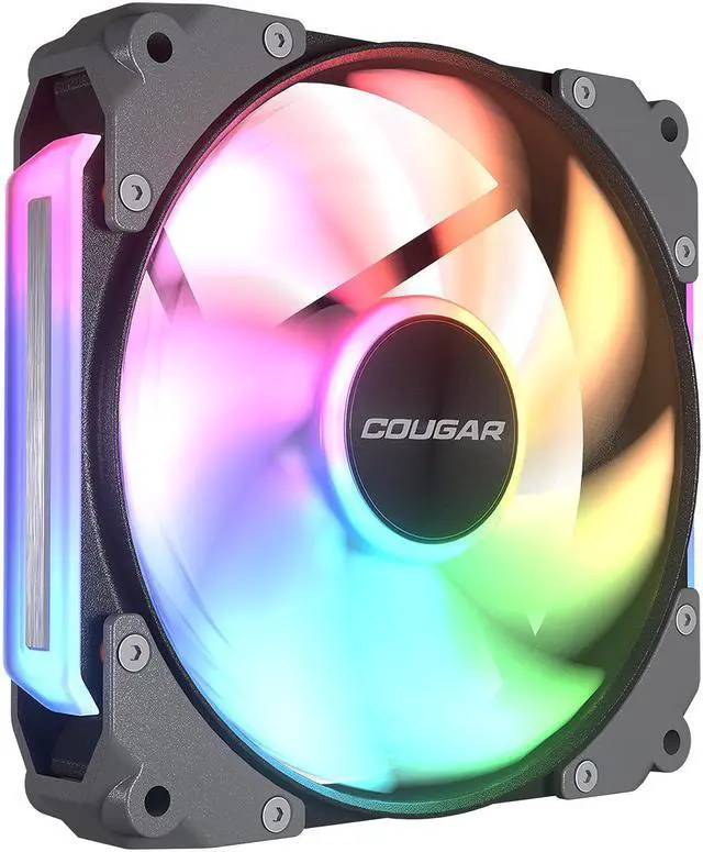 Alt view image 6 of 9 - COUGAR Apolar 120 ARGB Modular PC Case Cooling Fan (3-Fan Pack), 4 Pin PWM / 3 Pin ARGB, Lighting Hydro Dynamic Bearings, 120x120x28 mm, Black