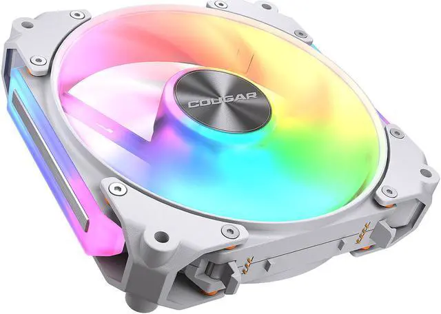 Alt view image 4 of 9 - COUGAR Apolar 120 ARGB Modular PC Case Cooling Fan (3-Fan Pack), 4 Pin PWM / 3 Pin ARGB, Lighting Hydro Dynamic Bearings, 120x120x28 mm, White