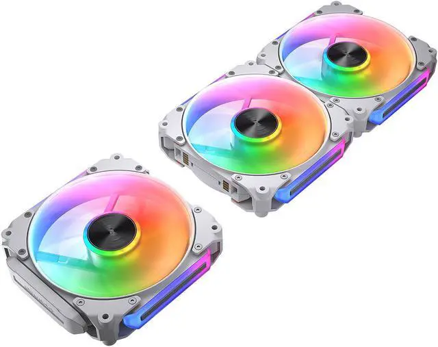 Alt view image 8 of 9 - COUGAR Apolar 120 ARGB Modular PC Case Cooling Fan (3-Fan Pack), 4 Pin PWM / 3 Pin ARGB, Lighting Hydro Dynamic Bearings, 120x120x28 mm, White