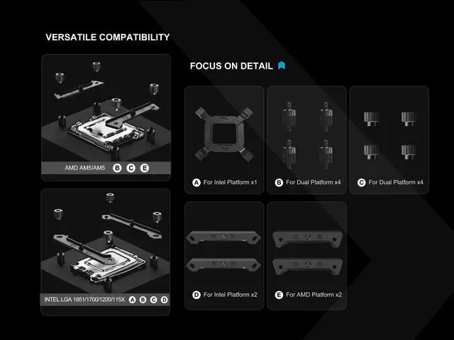 Alt view image 13 of 13 - SAMA L50 240mm Liquid CPU Cooler AIO Cooler with ARGB Infinity Mirror Effect - 2x120mm ARGB Light Sync with Motherboard PWM 28mm Fans Low-Noise for AMD AM4/AM5, Intel LGA 1700/1150/1151/1200/1851 - Thermal Grease - White