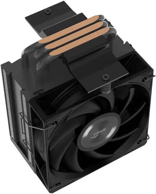 Alt view image 4 of 4 - SAMA X30 Single-Tower CPU Air Cooler, 3 Copper Heat Pipes, 100mm PWM Fans, for AMD AM4/AM5, Intel LGA 1700/1150/1151/1200/1851 Thermal Grease/Black