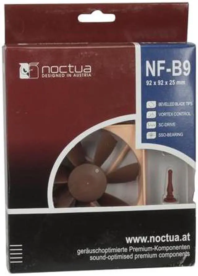 Alt view image 7 of 7 - Noctua NF-B9-1600 92mm Case cooler