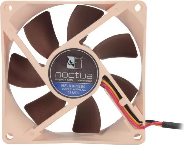 Alt view image 3 of 8 - Noctua NF-R8-1800 80mm Case cooler