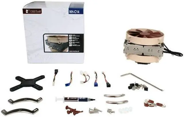 Alt view image 6 of 6 - Noctua NH-C14 140mm x 2 SSO CPU Cooler