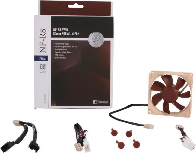 Alt view image 5 of 5 - Noctua NF-R8 PWM 80mm Case Fan